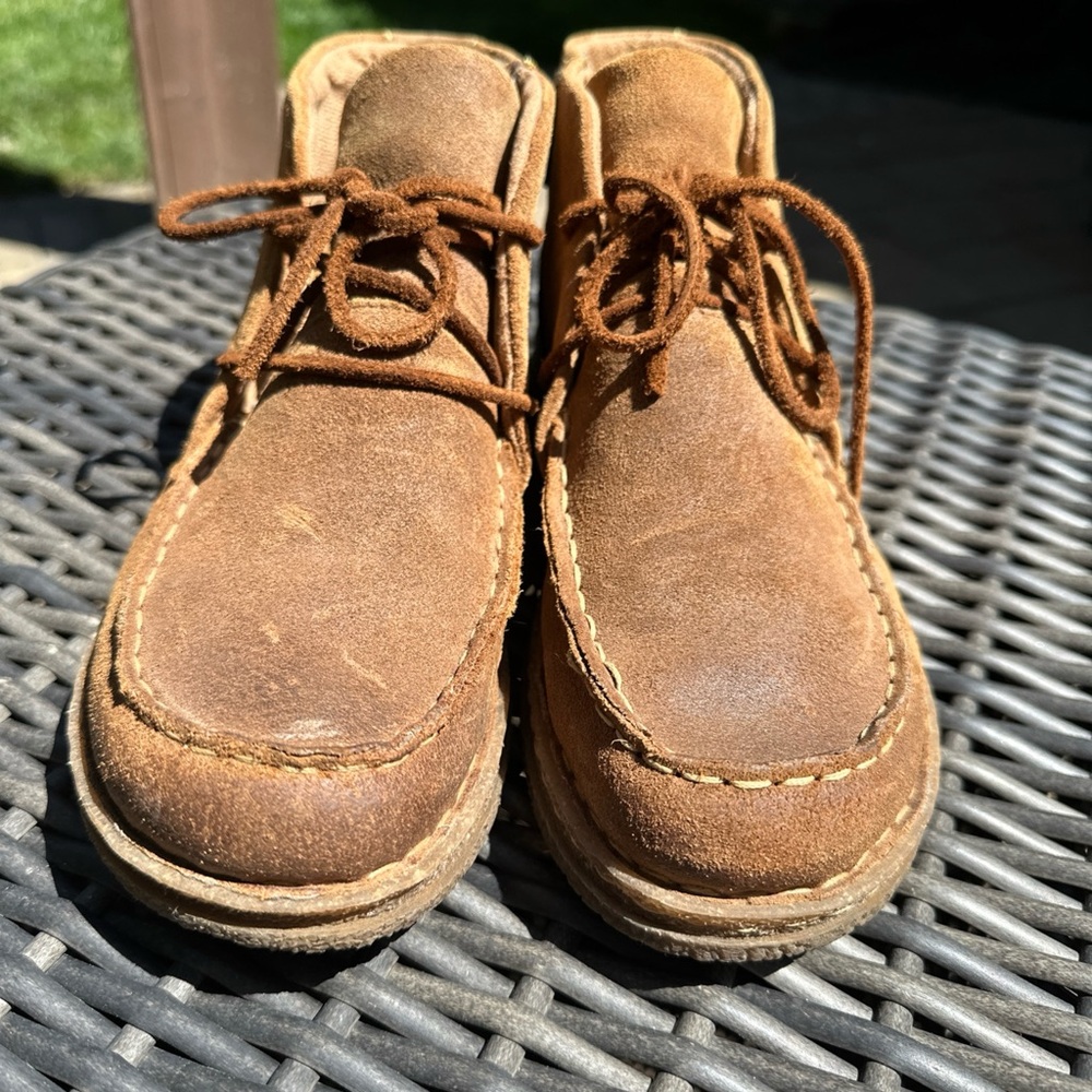 Women's Cozy Casual Suede Ankle Boot in Chestnut Brown - Picture 4 of 12